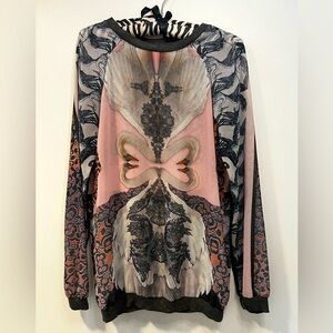 Clover Canyon Mesh Pullover Long Sleeve Blouse